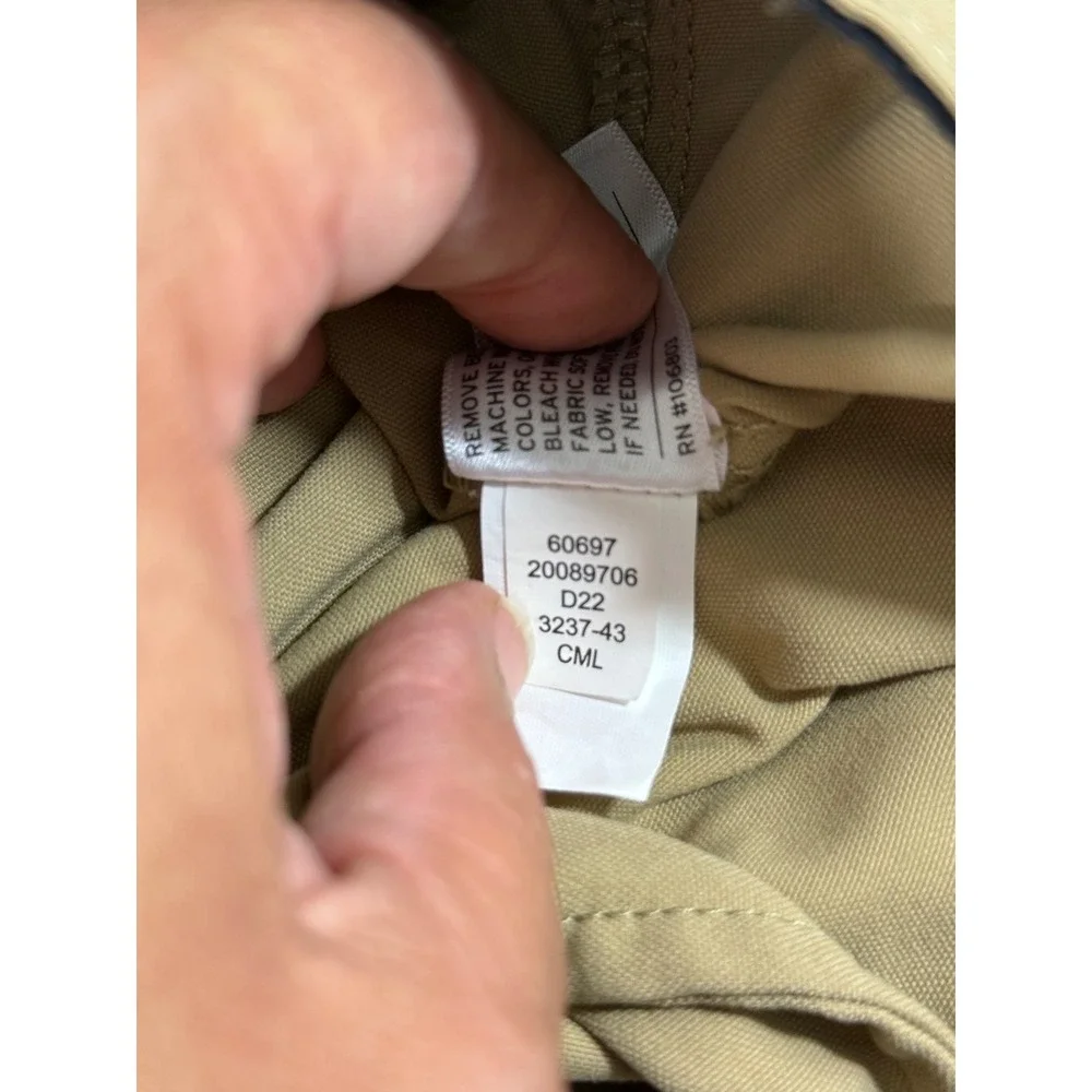 Duluth Trading Men's 2XL x 32 Cargo Pants Tan Relaxed Fit Nylon Hiking Utility